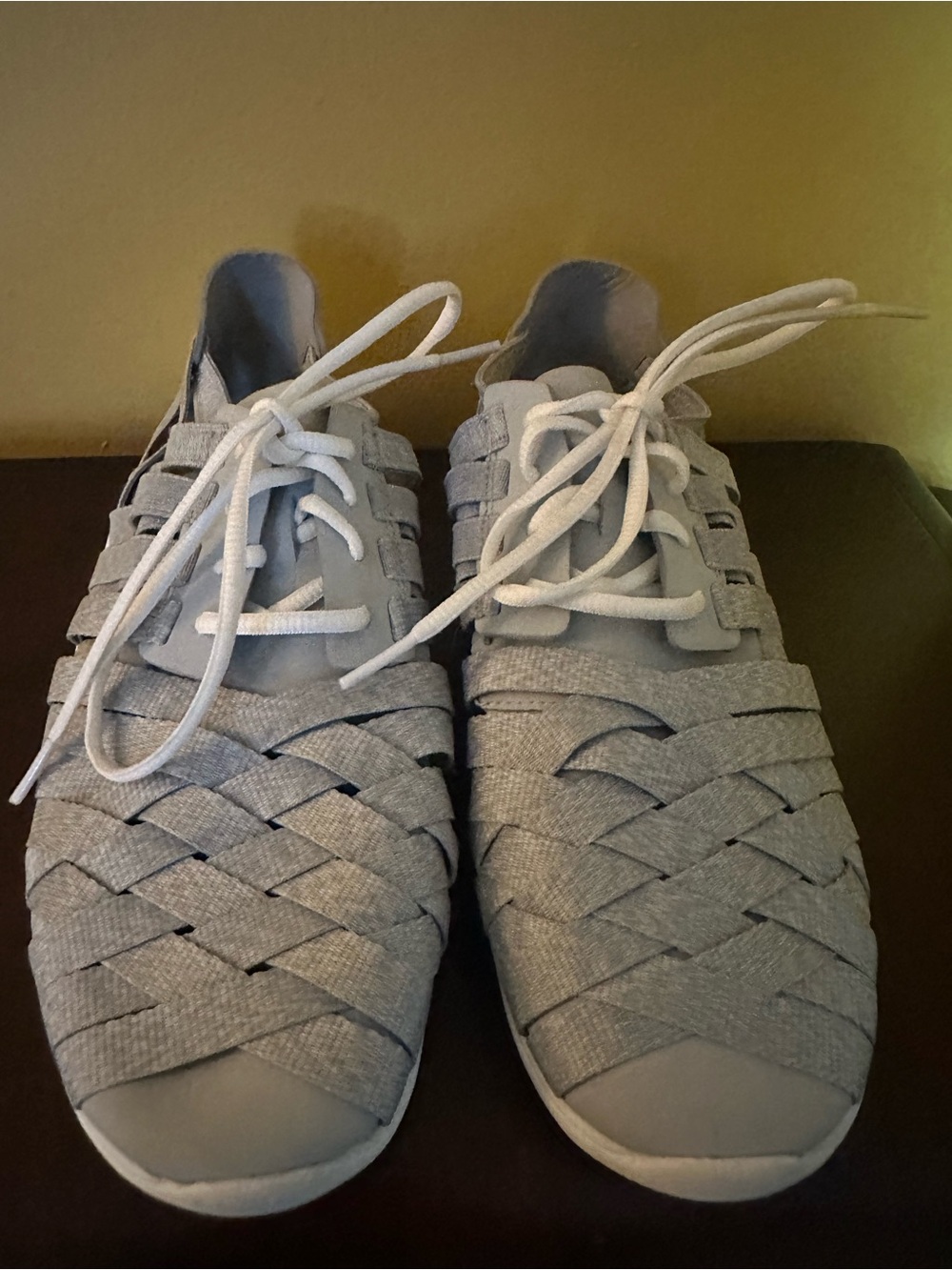 Women’s Merrell NEW Woven Lace-Up Casual Shoes in Light Gray Sz 8.5
